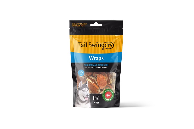 Tail Swingers Wraps Chicken And Fish Skin